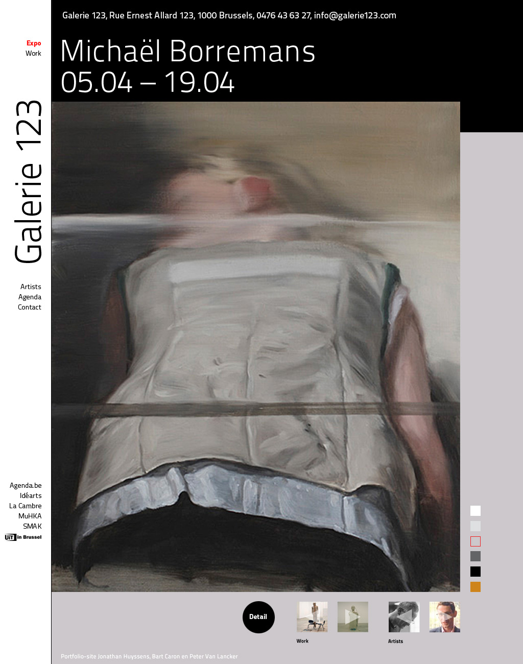 Sitedesign 'galerie 123'