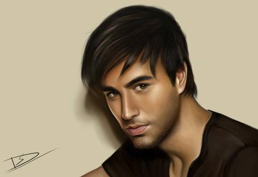 Painting of Enrique Iglesias final