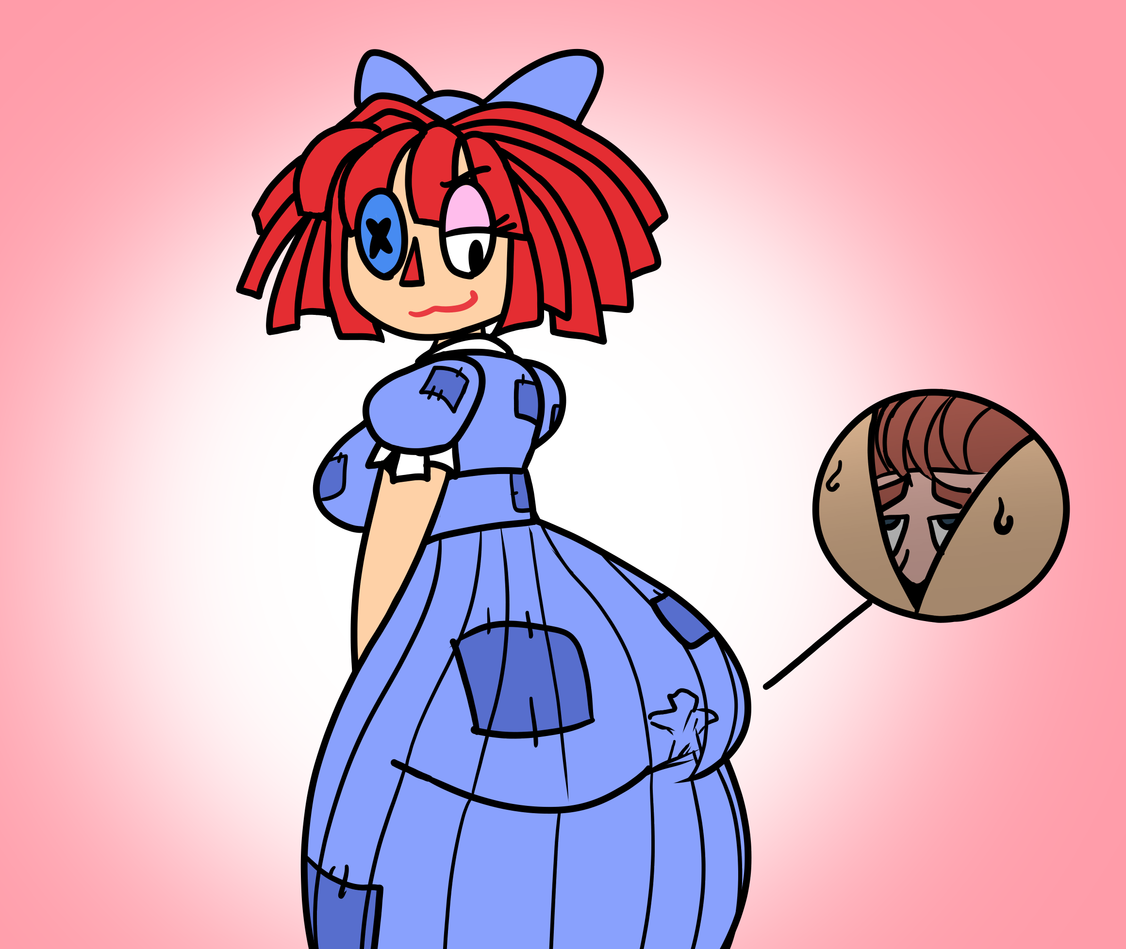 Ragatha Butt Entrapment by Reed567 on DeviantArt