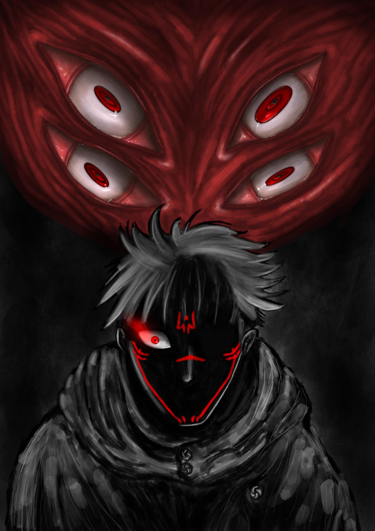 Itadori Yuji's rage by FoxyRed26 on DeviantArt