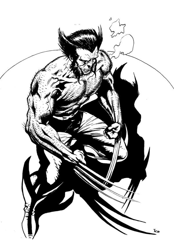 Wolverine - inking trial 1