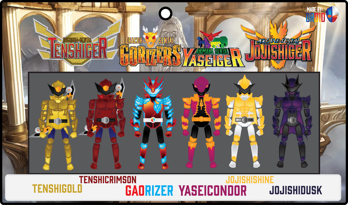 Sixth/Extra Rangers by ANDROID-KIKAI on DeviantArt