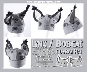 Grey Bobcat Lynx Hat