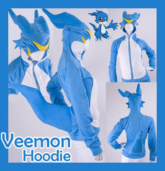 Digimon Veemon Cosplay Hoodie