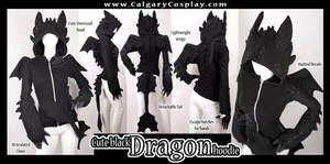 Cute Black Dragon Hoodie