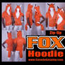 Zip Fox Hoodie Kitsune Cosplay
