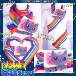 2011 Nyan Cat Kitten Scarf by KayPikeFashion