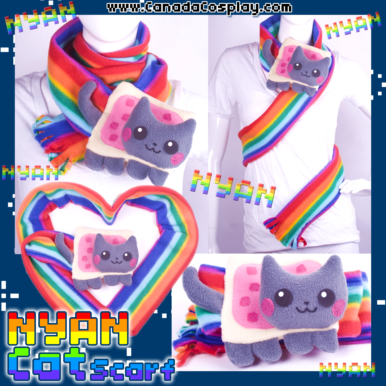 2011 Nyan Cat Kitten Scarf