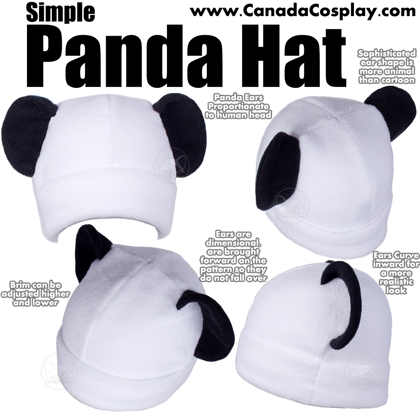 Simple Panda Hat