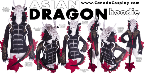 Asian Dragon Hoodie by KayPikeFashion