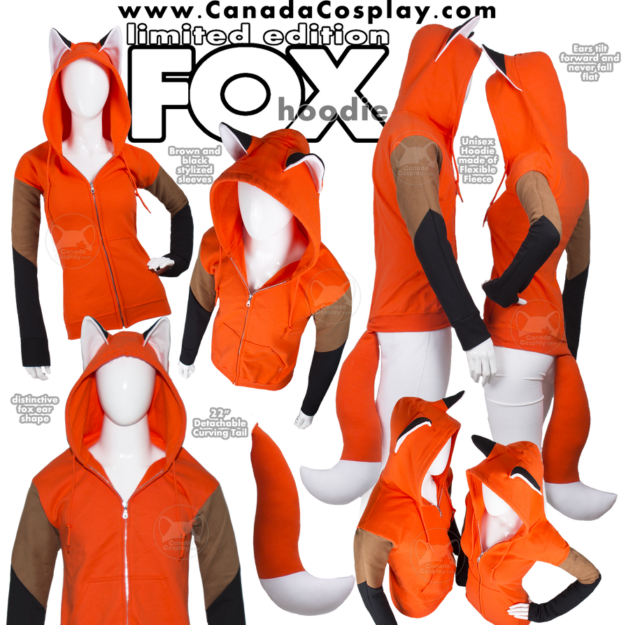 Fox ear hoodie clearance