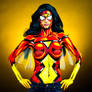 Spiderwoman Bodypaint