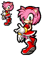 Amy Rose Advanced Enhanced 3 Sprite