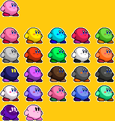 Kirby Colors (Resprite) (Redo) by AndersonLopess781 on DeviantArt
