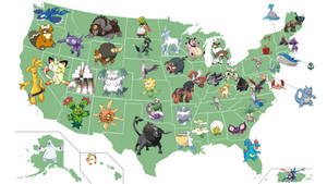 United States of Pokemon Map