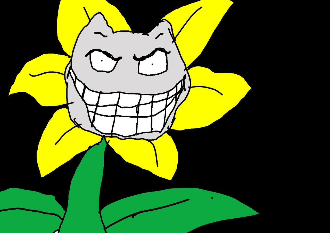Angry flowey by candythekat1212 on DeviantArt