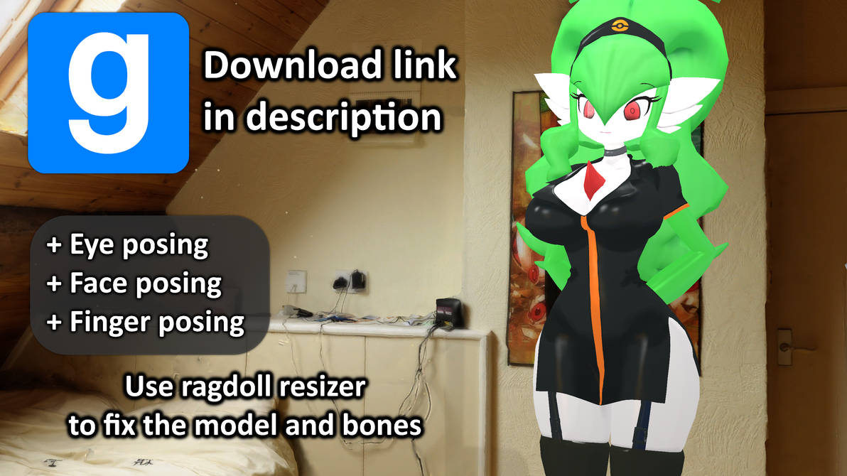 Pokemon | Nurse Gardevoir - Gmod model download by dadlipapy on DeviantArt