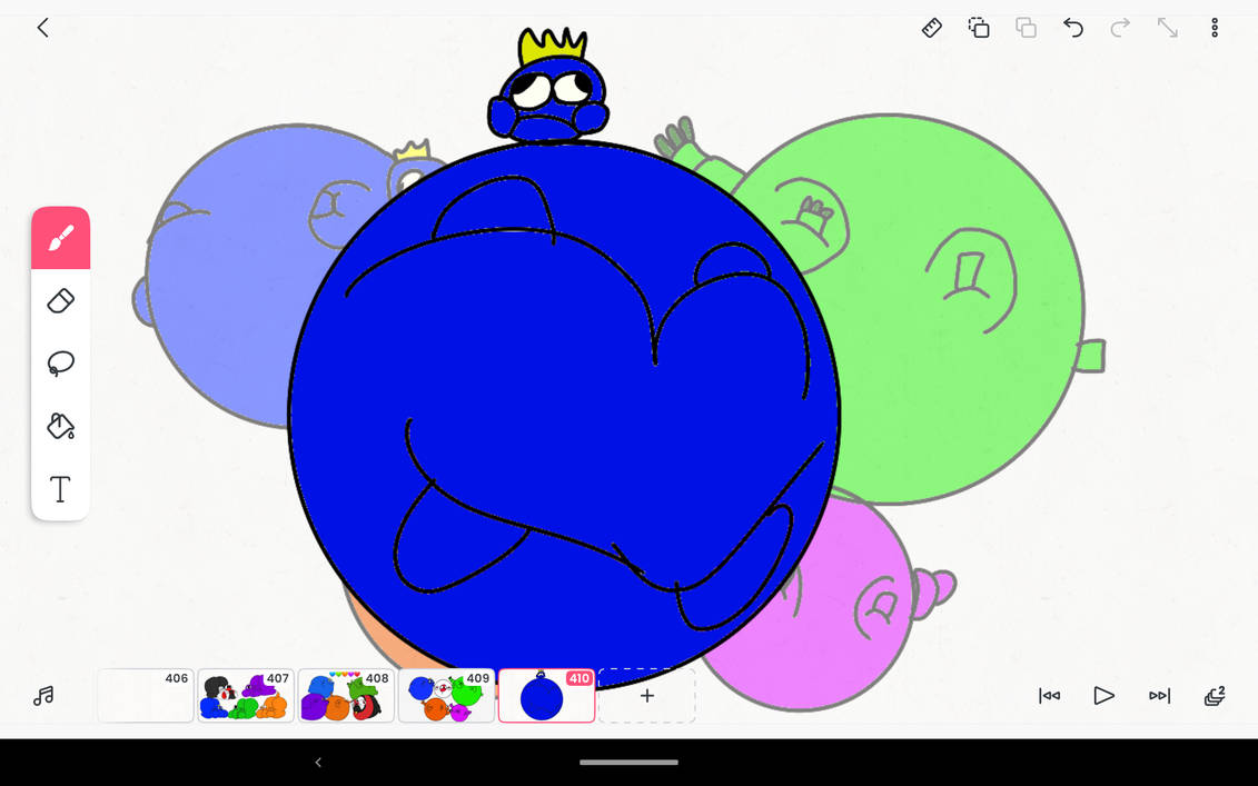 Block Blue Inflation Blue big giant inflation by Markyxa3004 on DeviantArt