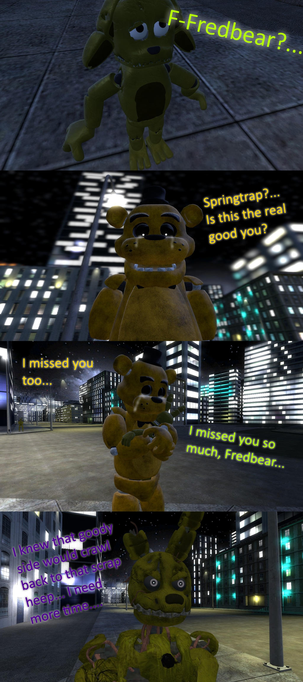 Fmr Springtrap Fredbear and Springtrap Reunite by Toad900 on DeviantArt