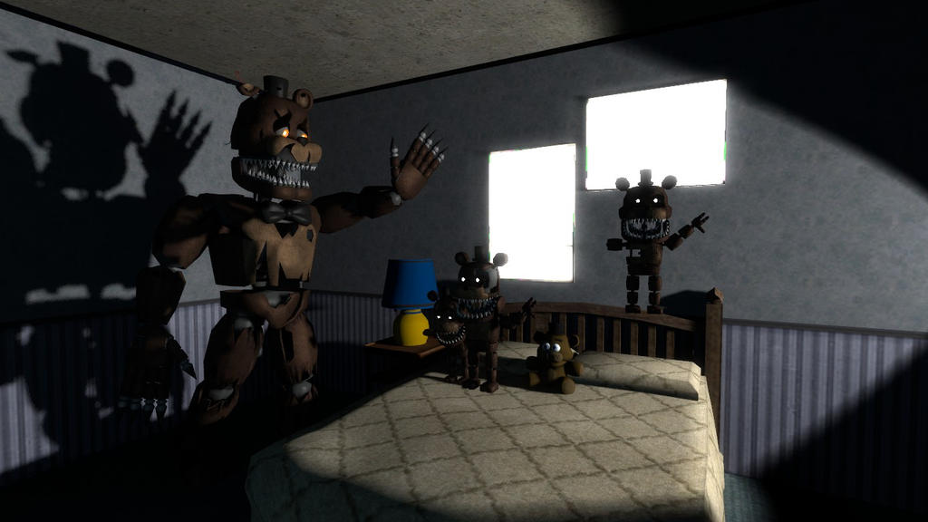 3 Little Freddles Jumping on the Bed! by Toad900 on DeviantArt