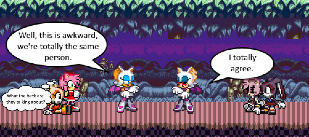 Rouge and Rouge.exe by Toad900 on DeviantArt