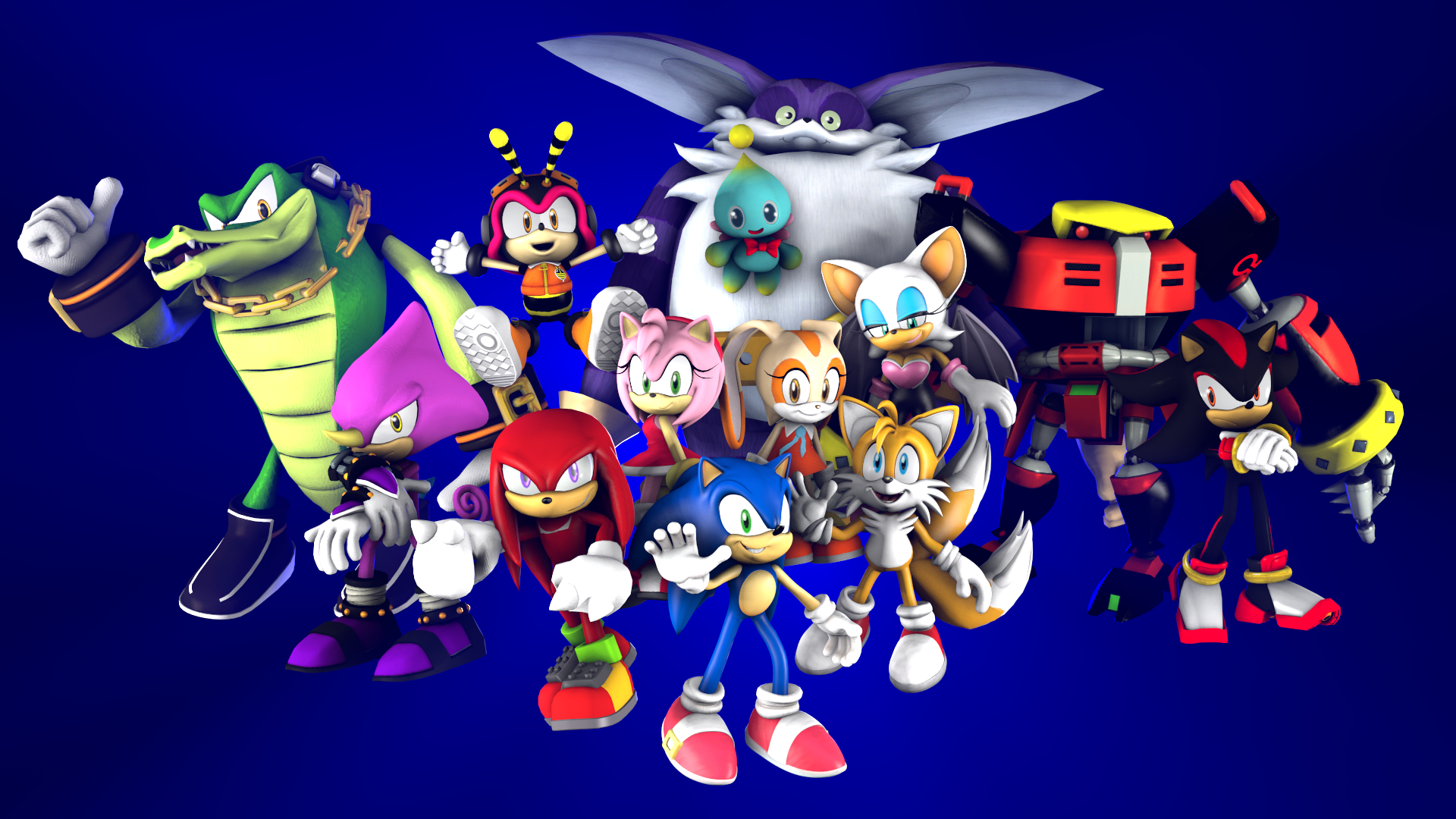 Sonic characters.  Sonic, Sonic art, Sonic heroes