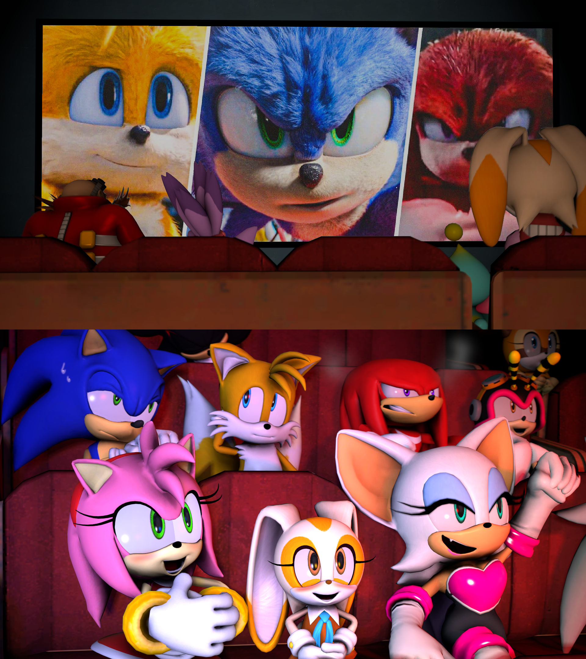 Sonic & Amy VS DeviantArt - Sonic Movie Edition 