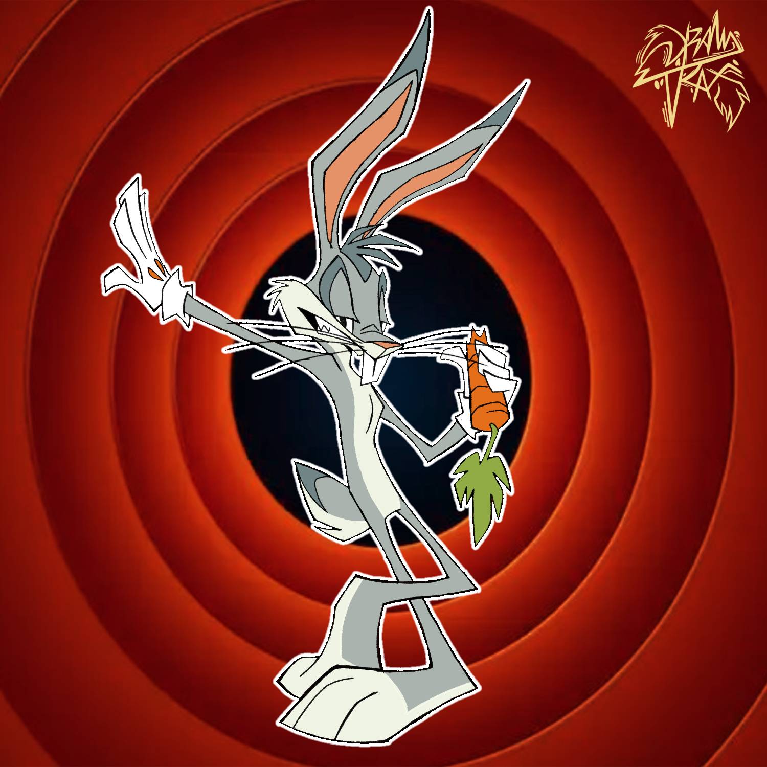 Bugs bunny in my Style by drawtrax on DeviantArt