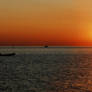 Red Sunrise over Lake Michigan