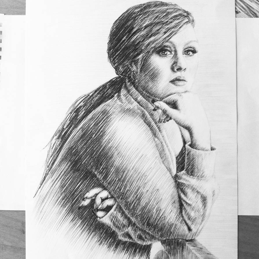Adele portrait by Lindanouwens on DeviantArt