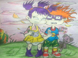 The Rugrats: The love of chuckie n Kimi final art!