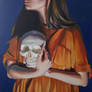 Selfportrait with skull