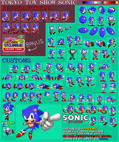 Custom / Edited - Sonic the Hedgehog Customs - Sonic (Sonic 1