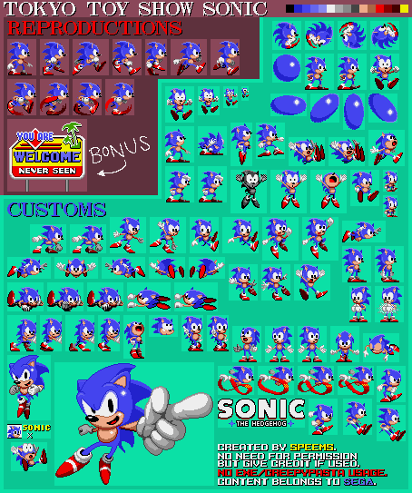 Custom / Edited - Sonic the Hedgehog Customs - Sonic (Classic