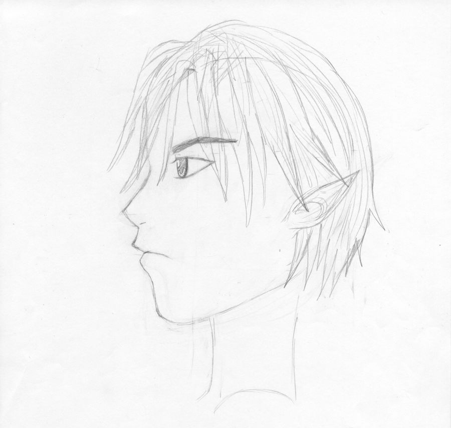 Anime Guy Side View by silver2000280 on DeviantArt