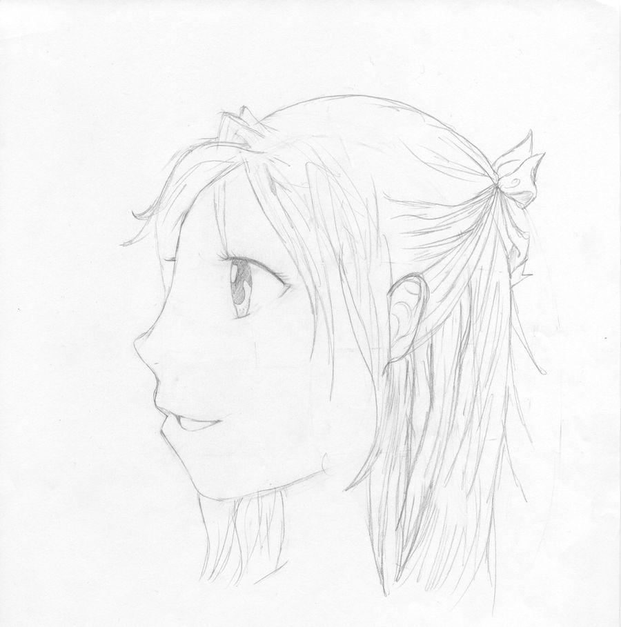 Anime Girl Side View by silver2000280 on DeviantArt