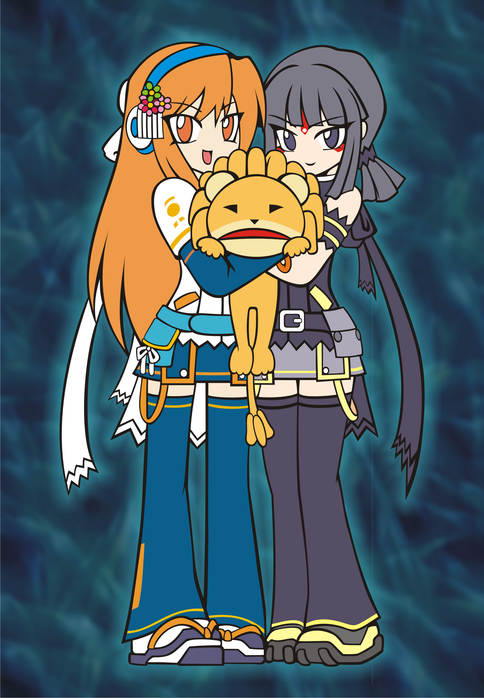 Iroha, Lilith and Lion Suki