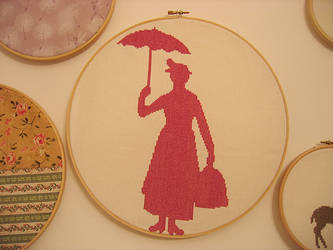 Mary Poppins silhouette