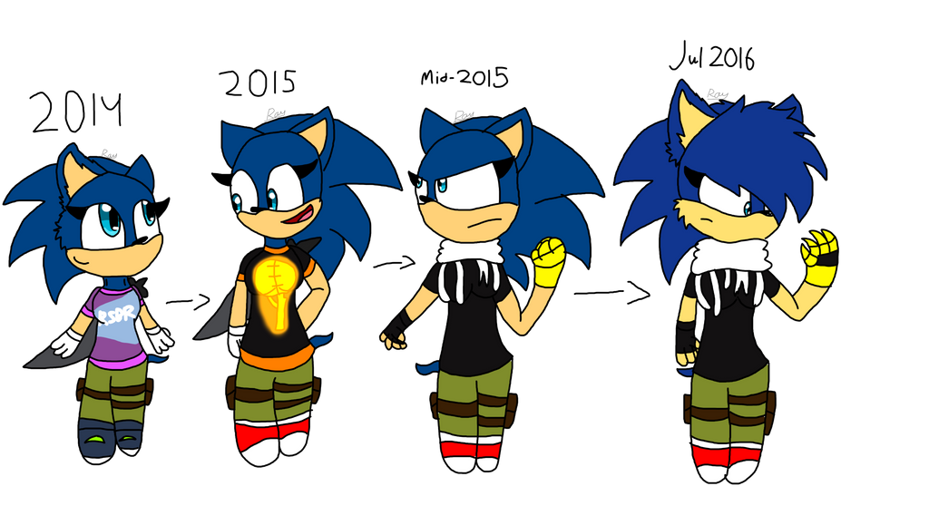 The Evolution of Ray by Raysonic01 on DeviantArt