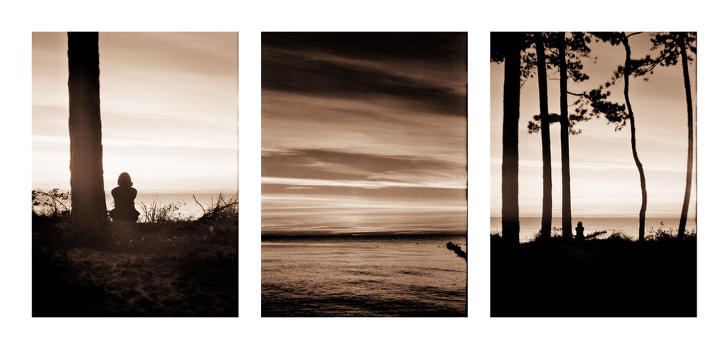 seaside triptych for my mother