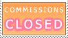 Commissions Closed Stamp by xMandaChanStampsx