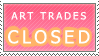 Art Trades Closed Stamp