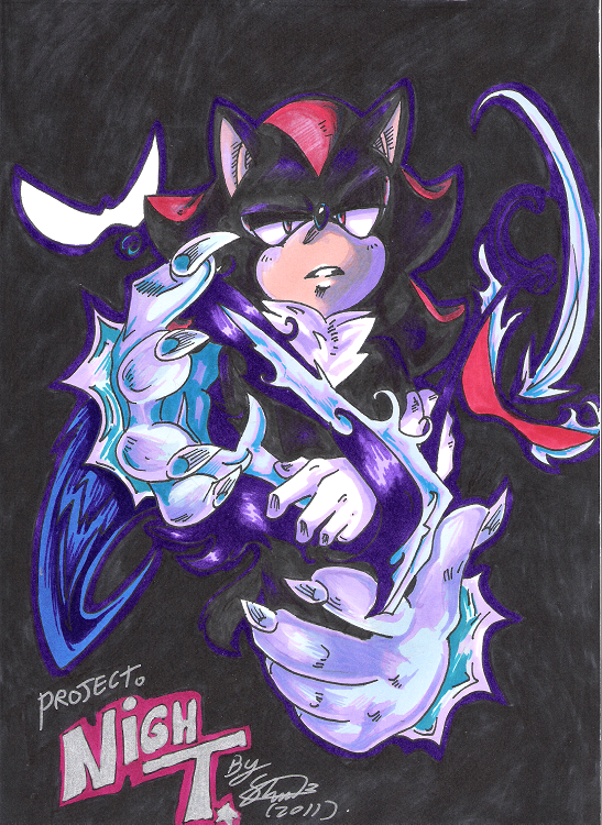 Fan Art  Project Darkness: Dark Sonic by PhoenixSAlover (Commissioned by  NurseBoobies)