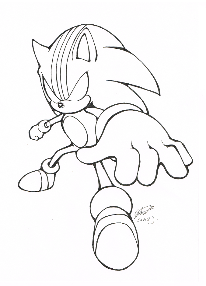 Como DESENHAR o DARKSPINE SONIC do Filme - Cómo DIBUJAR a