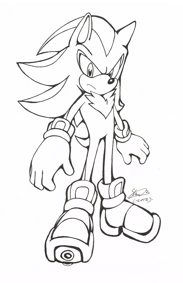 Dark Sonic Outline by grim-zitos on DeviantArt