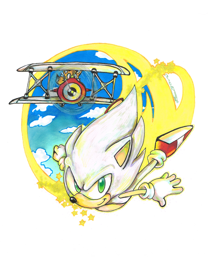 Modern Classic Hyper Sonic.png - Fan Art & Comics - Sonic Stadium