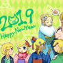 Links and Zeldas wishing you a Happy New Year