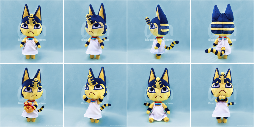 Details about   Animal Crossing New Horizons Ankha Soft Plush Toys Stuffed Doll 8”
