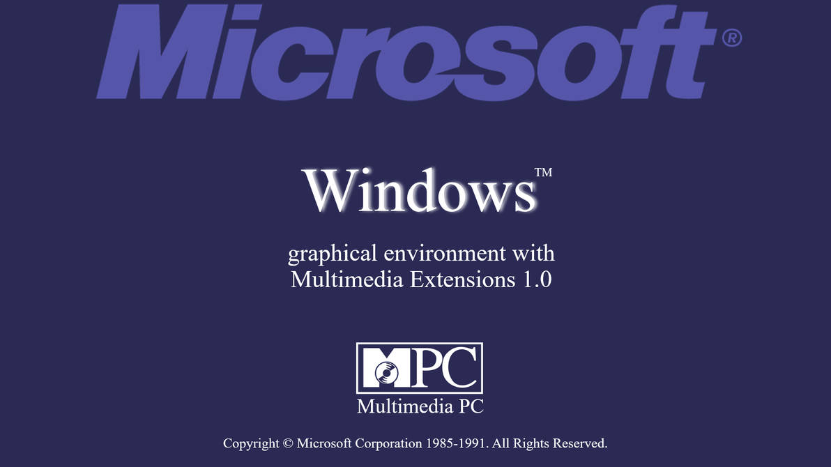 Windows 3.0 MME Boot Screen HD by Flashbeltchecker on DeviantArt