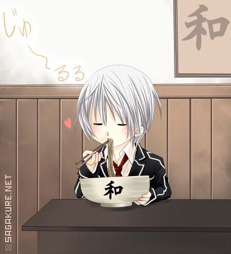 Zero Kiryuu eating ramen :D